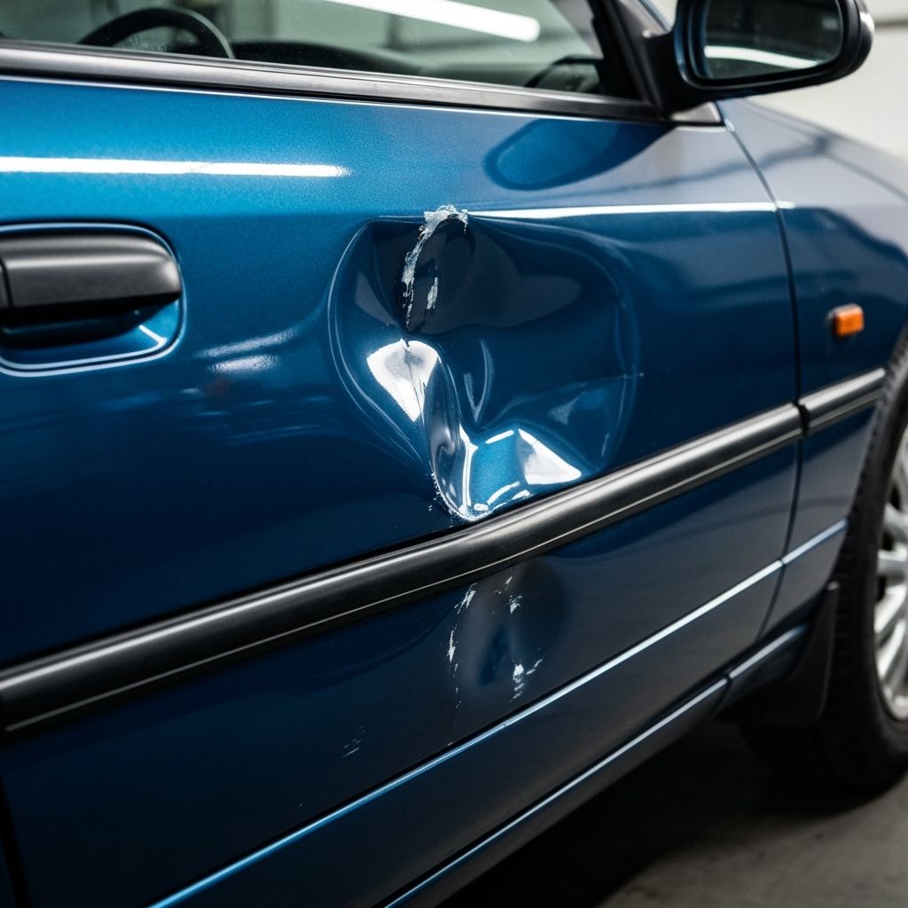 Door Panel Repair - Before